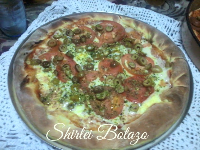 Eu testei receita do blog: Shirlei Botazo, Pizza