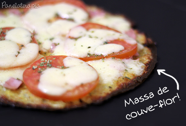 Pizza com Massa de Couve-flor