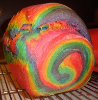 Rainbow Bread ou Pão Arco-íris