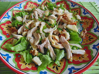 Salada de Frango com Vinagrete de Mostarda com Mel