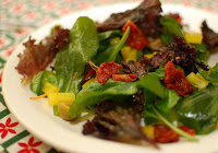 Salada de Rúcula com Tomate-Seco (vegana)