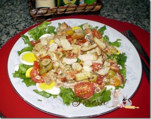 Salada Crocante de Sardinha
