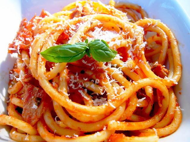 Spaghetti all'Amatriciana, hoje só a história