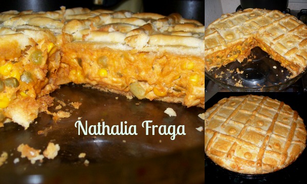 Eu testei receita do blog: Nathalia Fraga, torta de frango e requeijão com massa podre