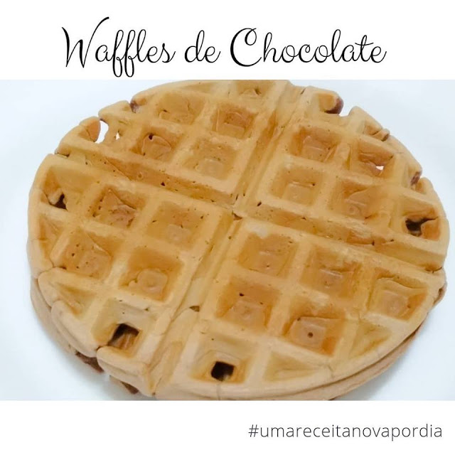 Waffles de Chocolate #umareceitanovapordia #dia8